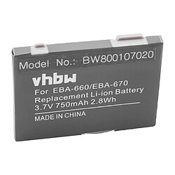 vhbw Batterie remplacement pour Siemens L36880-N7101-A111, V30145-K1310-X277, V30145-K1310-X289 pour smartphone (750mAh, 3,7V, Li-ion) 