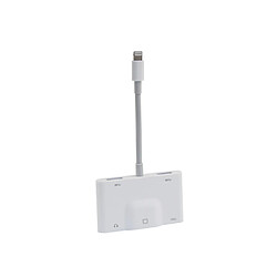 Universal Multifonction 5 en 1 Lightning à RJ45 adaptateur rapide adaptateur carte Ethernet mobile pour Apple Mobile