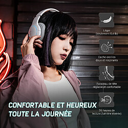 Acheter HECATE by Edifier G2BT Casque de jeu sans fil Bluetooth 5.2 avec pilote de 40 mm, casque léger à suppression de bruit avec cache - Blanc