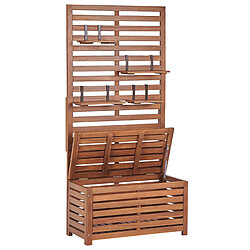 Beliani Armoires de jardin Bois Bois clair MATINO pas cher