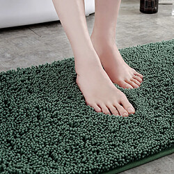 LUUCOZK Tapis de bain antidérapants absorbants à séchage rapide pour salle de bain - Vert-40x60cm 