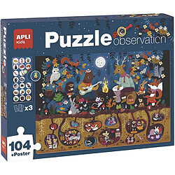 Apli Agipa Puzzle Observation Foret 104 pieces