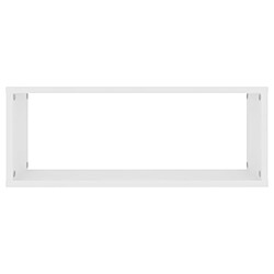 Acheter vidaXL Étagères murales cube 4 pcs Blanc 60x15x23 cm Bois d’ingénierie