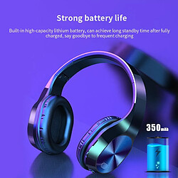 Avis Universal T5 Casque Bluetooth sans fil V5.0 3D Stéréo Casque sans fil avec microphone Casque pliable Casque sans fil Casque