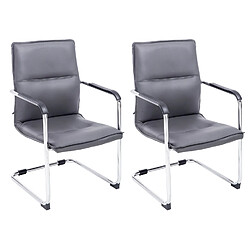 Non Lot de 2 chaises visiteur Seattle 