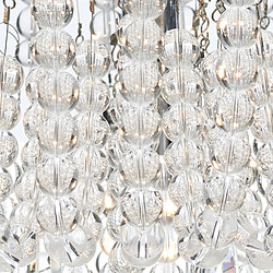 Acheter Luminaire Center Plafonnier Saigon cristal et chrome poli 5 ampoules