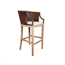 Tabouret Romimex Marron Naturel Rotin bois de teck 58 x 110 x 60 cm 