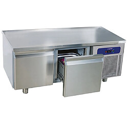 Soubassement Réfrigéré avec 2 Tiroirs 1/1 pour Appareils de Cuisson, L1400 mm - Mastro 