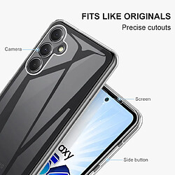 Avis Htdmobiles Coque pour Samsung Galaxy A54 5G - housse etui silicone gel fine 360 integrale (avant et arriere) + film ecran - TRANSPARENT