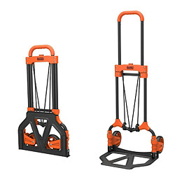 Chariot diable pliable Charge 65 kg max BLACK & DECKER Compact et Léger Chariot à roues Aluminium