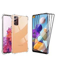 GHL Tech Coque Samsung Galaxy S20 FE 4G 5G et 3 Verre trempé film de protection d'écran