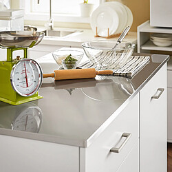 Acheter SoBuy FKW117-W Desserte de Cuisine Design sur Roulettes avec Plan de Travail Blanc