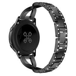 Acheter Wewoo Bracelet de montre en acier inoxydable forme X avec pour Galaxy Watch Active 20mm (Noir)