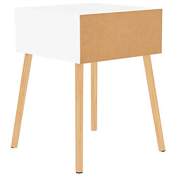 Acheter vidaXL Tables de chevet 2 pcs Blanc 40x40x56 cm Bois d'ingénierie