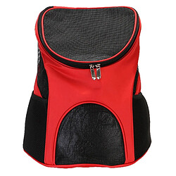 Wewoo Sac à dos pour animaux de compagnierespirant et pliable en nylontaille 33 x 30 x 24 cm rouge