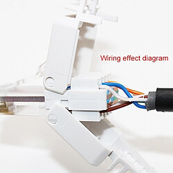 Wewoo Connecteur RJ-45 à sertir sans outil, version modulaire, courte UTP Cat.7