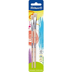 Pelikan Kit de pinceau brosse 613 F, 2 pièces, assorti () 