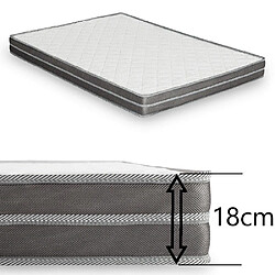 Inside 75 Canapé convertible express ECLIPSE matelas 18cm tweed bleu