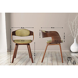 Non Chaise visiteur en tissu Kingston