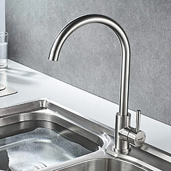 Acheter IBERGRIF M22110, Mitigeur d'évier avec Bec Haut, Robinet de Cuisine, INOX, Gris