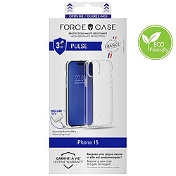 Force Case Coque pour iPhone 15 Antichoc Renforcée Transparent pas cher