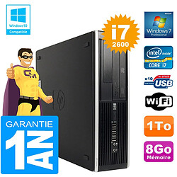 PC HP Compaq 8300 SFF Core I7-2600 Ram 8Go Disque 1 To Graveur DVD Wifi W7 · Occasion 