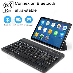 INN tablette iPad clavier Bluetooth du téléphone intelligent et souris clavier français,Combo clavier et souris ultra mince