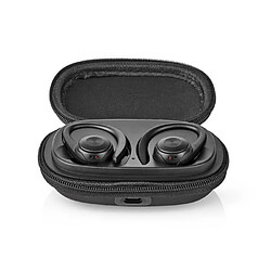 NEDIS Ecouteurs Bluetooth 5.0 USB-C Écouteur sans Fil Sport Étanche Hi-FI Son Stéréo, Anti-Bruit Oreillette Bluetooth Contour d'oreille