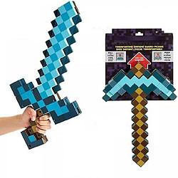 Avis Universal Minecraft Design épée en diamant, mousse douce mignonne (bleu ciel)