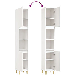 Acheter Helloshop26 Armoire de salle de bain 30 x 30 x 190 cm bois d'ingénierie blanc 02_0006547