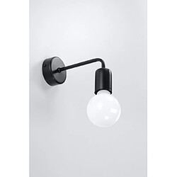 Luminaire Center Applique murale DUOMO acier noir 1 ampoule