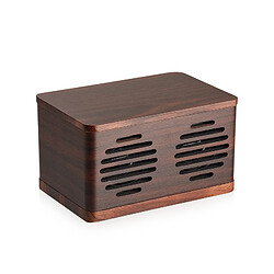 Yonis Enceinte Bluetooth Bois 12W Autonomie 6H Support Micro SD AUX 3.5mm Enceinte Bluetooth Bois Puissante 12W Autonomie 3-6H Support Micro SD et AUX 3.5mm Marron YONIS