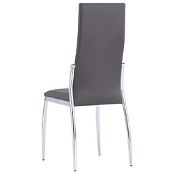 Acheter vidaXL Chaises à manger lot de 4 gris similicuir