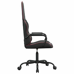 Acheter Maison Chic Chaise Gaming | Chaise de jeu Ergonomique | Chaises de Bureau Noir et rouge bordeaux Similicuir -GKD11242