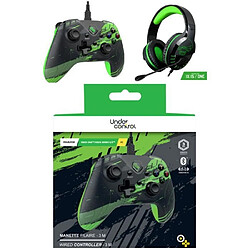 Under Control Manette XBOX ONE-S-X-PC WINDOWS VERTE ROCKET + Casque Gamer PRO H3 SPIRIT OF GAMER XBOX ONE/S/X/PC