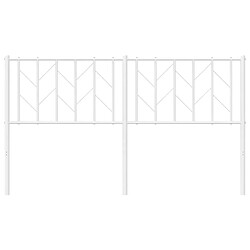 Acheter Maison Chic Tête de lit moderne pour chambre - Décoration de lit métal blanc 150 cm -MN86989