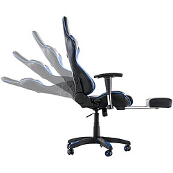 Non Chaise de bureau Racing Turbo avec repose-pieds pas cher