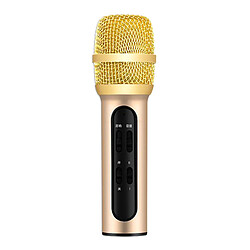 Microphone à Condensateur DJ Sans Fil KTV Karaoké Ordinateur Micro En Direct Pour Android Champaign Gold Son d'écho d'équipement de podcast de microphone de jeu