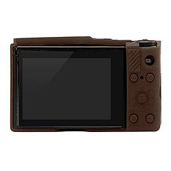 Avis Wewoo Étui de protection en silicone souple pour Panasonic Lumix LX10 café