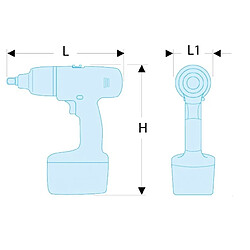 Acheter Facom - Clés à chocs à batterie 1/2"" 18V + 2x 3Ah Li-Ion 950 Nm - CL3.CH18SP2PB