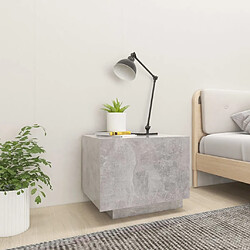 Avis Maison Chic Table de chevet Table de Nuit Meuble de Rangement Gris béton 100x35x40 cm Aggloméré