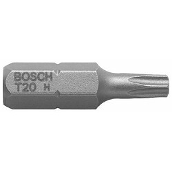 Bosch 2607002496 Embout de vissage qualité extra-dure T20, 25 mm Entraînement ISO 1173 C6.3, queue six-pans mâle 1/4, 25 pièces