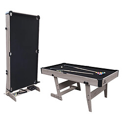 Cougar Hustle XL Table de Billard, Table Billard ConVERTible | Billard sur Table, Pliable 6ft bois/noir pour l'intérieur | Billard Pliable Accessoires inclus - 182,9 x 91,4 x 78,7 cm - 40kg