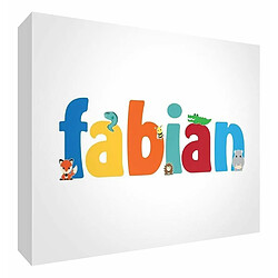 Little Helper Fabian-a7blk 15de Diamant poli Souvenir/jeton, le nom Cute Illustrations et bébé à personnaliser, 7,4 x 10,5 x 2 cm, petit miniature