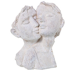 Figurine Décorative Alexandra House Living Blanc Plastique Couple 18 x 24 x 29 cm 