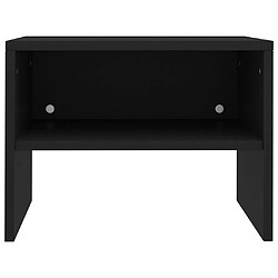 Acheter vidaXL Tables de chevet 2 pcs Noir 40x30x30 cm Bois d'ingénierie