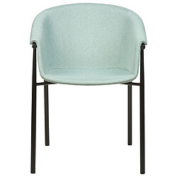 Acheter Beliani Chaise de salle à manger Set de 2 Tissu Vert menthe AMES