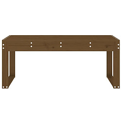 Avis Maison Chic Banc de jardin | Banquette de jardin | Chaise Relax marron miel 110x38x45 cm bois de pin massif -MN21155