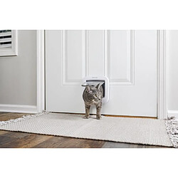 PetSafe LUXE Porte plastique 4 positions pour chien et chat - Blanc