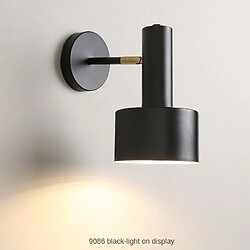 Universal Lampe murale nordique style américain fer lampes de chevet pour chambre à coucher moderne et minimaliste pour le mur de salon Lampley applique miroir créatif (noir) pas cher